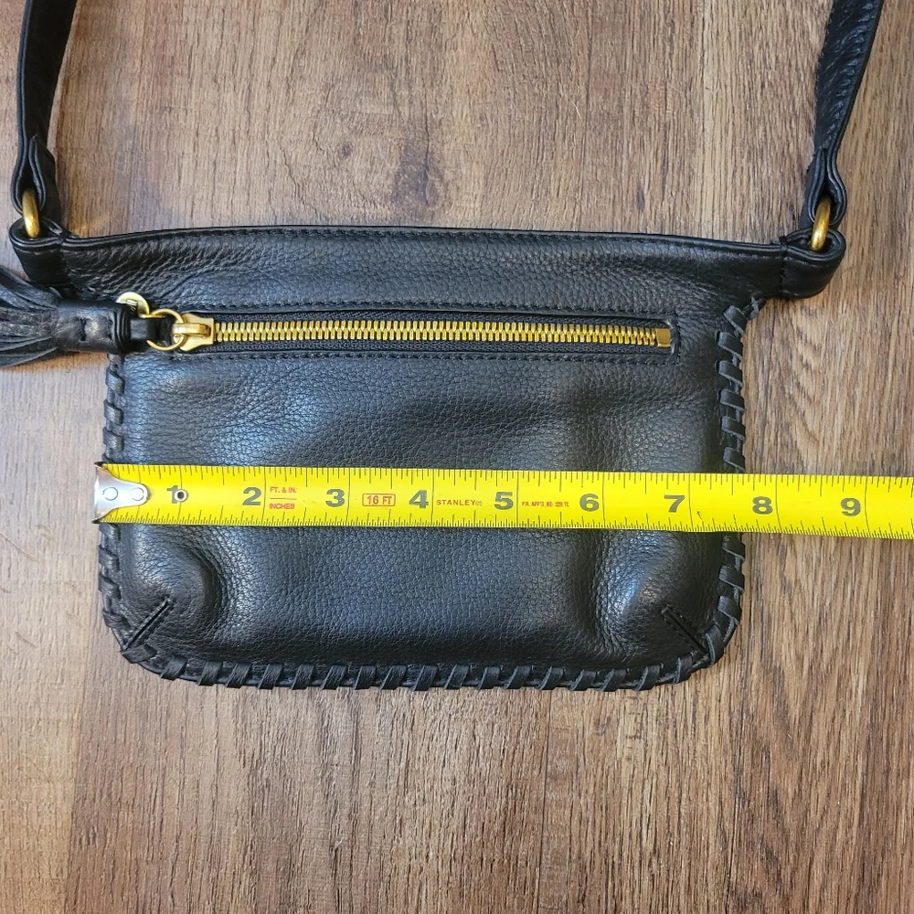 HOBO Black Leather Crossbody Bag